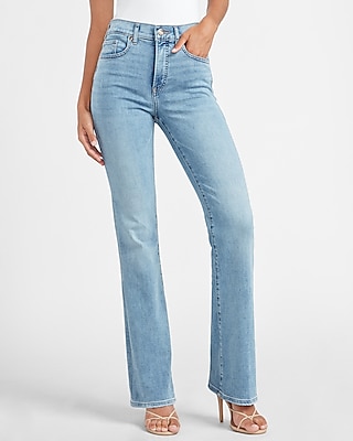 light denim bootcut jeans