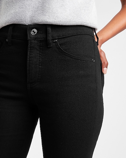 Mid Rise Black Bootcut Jeans | Express