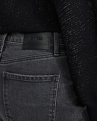 High Waisted Straight Dark Wash Jeans