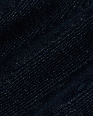 High Waisted Dark Wash Raw Hem Ankle Straight Jeans
