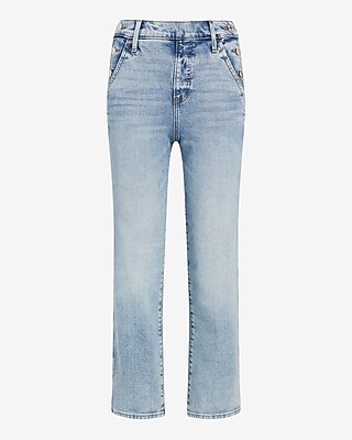 HR STRAIGHT ANKLE SUNSET W BTTN DETAIL 9111640:LIGHT DENIM 21:2 SHORT