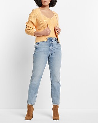 HR STRAIGHT ANKLE SUNSET W BTTN DETAIL 9111640:LIGHT DENIM 21:2 SHORT