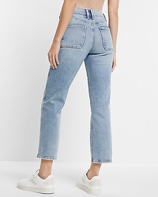 HR STRAIGHT ANKLE SUNSET W BTTN DETAIL 9111640:LIGHT DENIM 21:2 SHORT