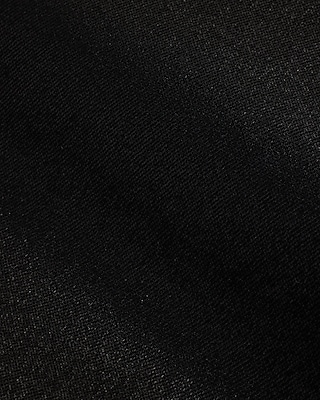 High Waisted Black Coated Raw Split Hem Modern Straight Jeans
