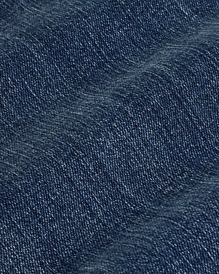 High Waisted Dark Wash Raw Hem FlexX Straight Ankle Jeans