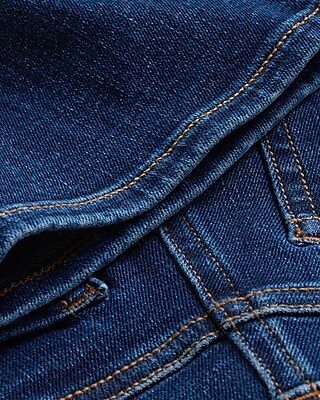 High Waisted Dark Wash Straight Ankle Jeans