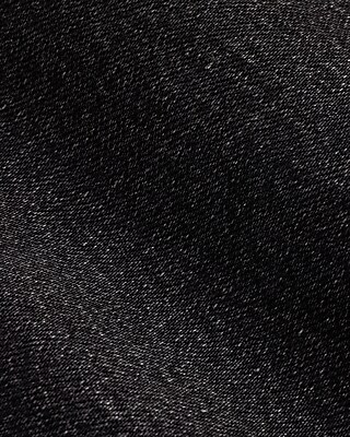 High Waisted Washed Black Relaxed Straight Ankle Jeans