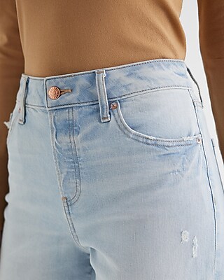EX HR RELAXED STRAIGHT ANKLE ANETH 9112211:LIGHT DENIM 21:8 REG