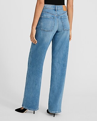 Low Rise Medium Wash Relaxed Straight Jeans - image 3