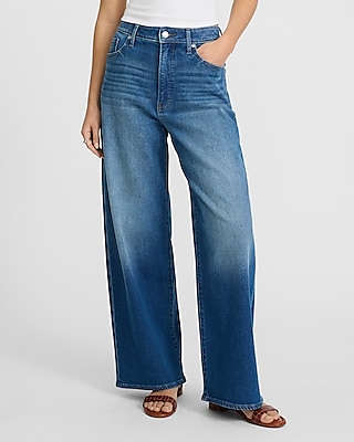 Low Rise Medium Wash Baggy Jeans