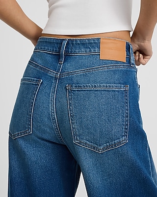 Low Rise Medium Wash Baggy Jeans