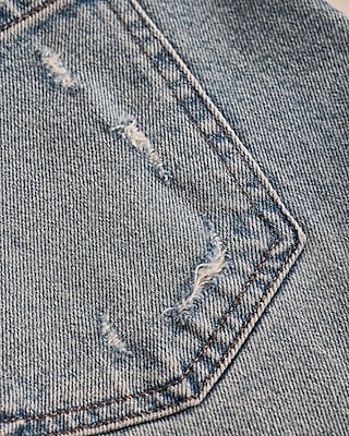 High Waisted Light Wash Relaxed Straight Jeans