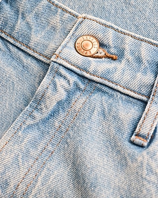 Low Rise Light Wash Relaxed Straight Jeans