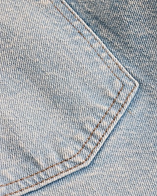 Low Rise Light Wash Relaxed Straight Jeans