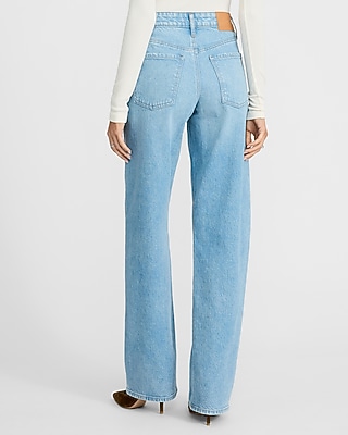 Low Rise Light Wash Relaxed Straight Jeans - image 3