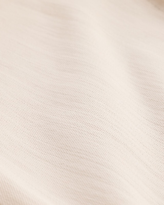 High Waisted Ivory Cuffed Straight Ankle Jeans