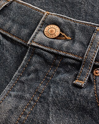 Mid Rise Medium Wash Barrel Jeans
