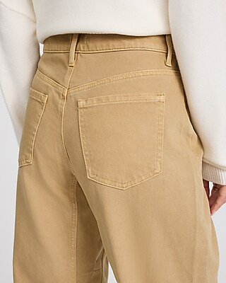 Mid Rise Tan Barrel Jeans - image 5