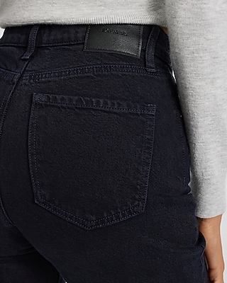High Waisted Black Released Hem Straight Jeans - image 4