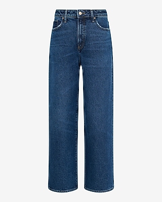 Low Slung Dark Wash Baggy Jeans