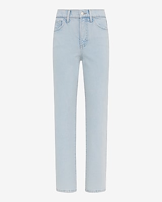High Waisted Light Wash Straight Jeans - image 5