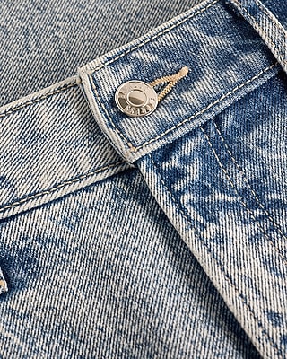 High Waisted Light Wash Relaxed Straight Jeans