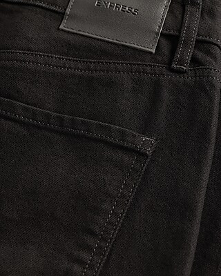 High Waisted Black Relaxed Straight Jeans