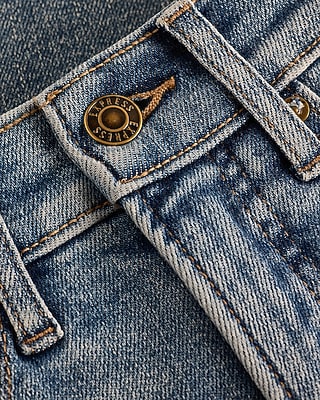 High Waisted Light Wash Straight Ankle Jeans