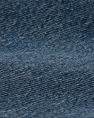 High Waisted Medium Wash Seamed Straight Ankle Jeans