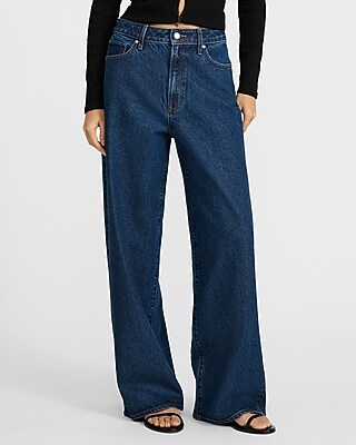 Low Slung Baggy Dark Wash Jeans, image 2 of 2
