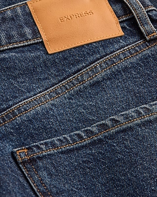 Low Slung Dark Wash Baggy Jeans