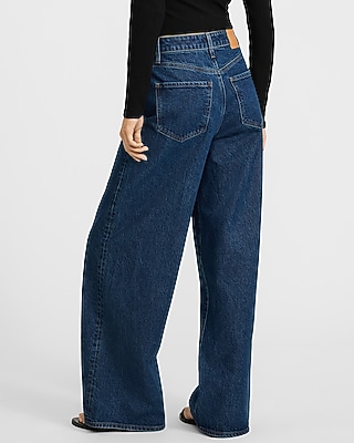Low Slung Dark Wash Baggy Jeans - image 4