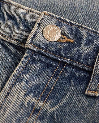 High Waisted Light Wash Ripped Relaxed Straight Jeans