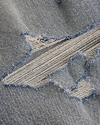 High Waisted Light Wash Ripped Relaxed Straight Jeans