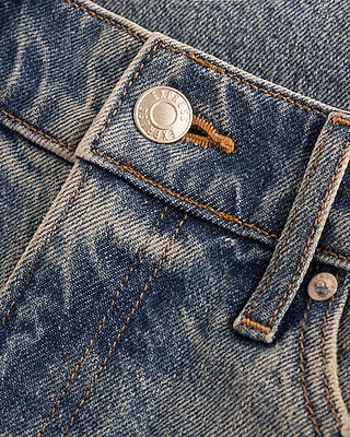 High Waisted Medium Wash Barrel Jeans