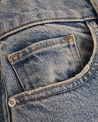 High Waisted Medium Wash Barrel Jeans