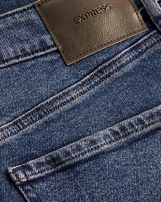 High Waisted Dark Wash Relaxed Straight Jeans