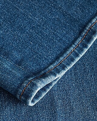 Super High Waisted Ripped Modern Straight Jeans
