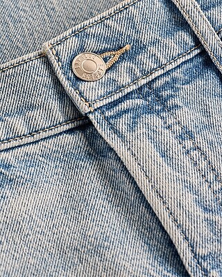 High Waisted Light Wash Straight Jeans
