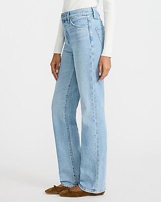 High Waisted Light Wash Straight Jeans - image 2