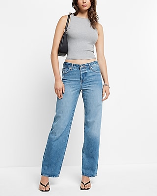 low rise relaxed jeans