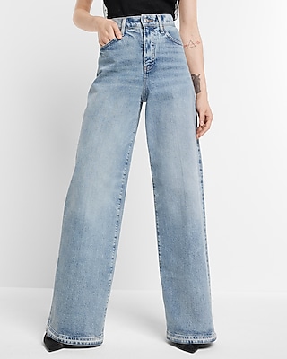 Kmart Super High Rise Straight Jeans-Light Wash Size: 12