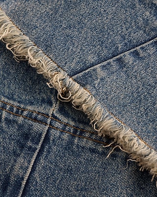 High Waisted Medium Wash Tall Hem Wide Leg Jeans