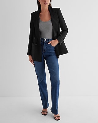 High Waisted Dark Wash Wide Leg Jeans