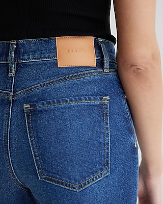 High Waisted Dark Wash Wide Leg Jeans