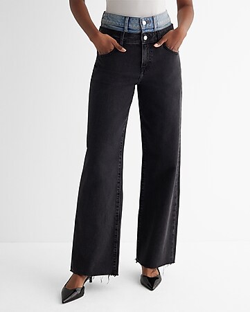 A New Day Women's High-Rise Wide Leg Pants in Black (size 2)