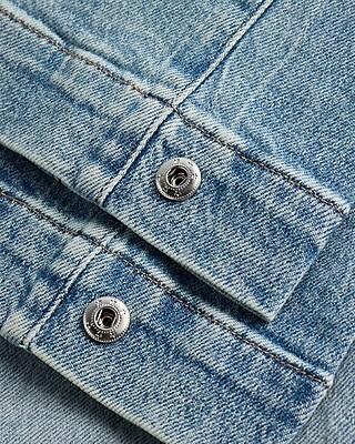 High Waisted Medium Wash Tall Snap Hem Wide Leg Jeans