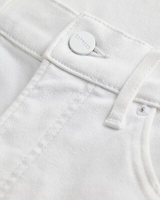 High Waisted White Wide Leg Jeans