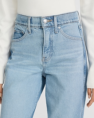 High Waisted Two Tone Wash Wide Leg Jeans - image 4