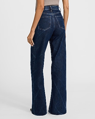 High Waisted Dark Wash Wide Leg Jeans - image 3